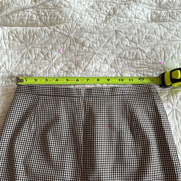 Michael Kors Collection Black Brown Gingham Pencil Skirt 2 NWOT - Picture 6 of 7
